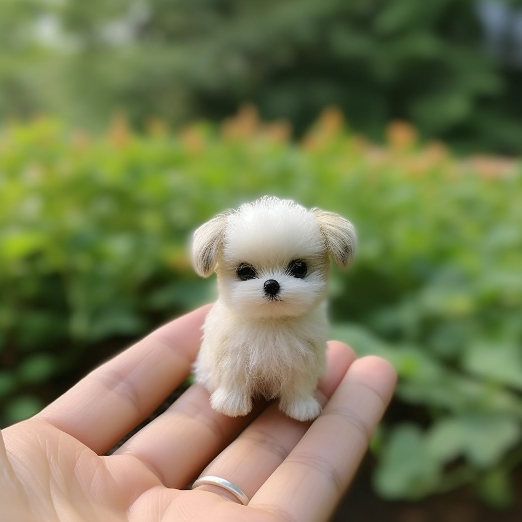 3-1 Custom Felt Puppy, Custom Needle Felted Pendant, Animal Lovers Gift