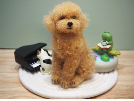 Custom Felt Full Body Poodle, Pet Memorial, Animal Lovers Gift