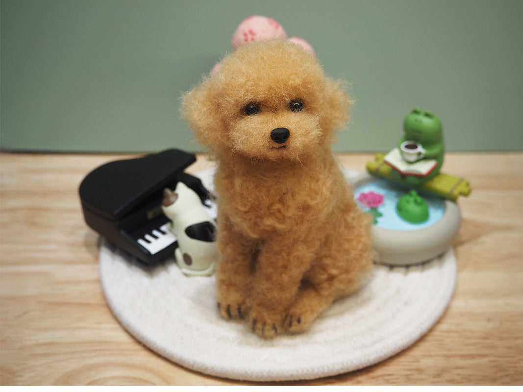 Custom Felt Full Body Poodle, Pet Memorial, Animal Lovers Gift